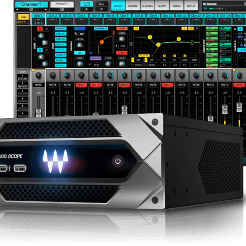 eMotion LV1 64-Channel Mixer + Axis Scope